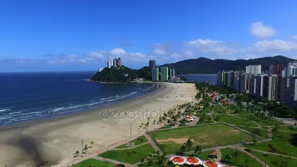 San Vicente Brasil Hermosa Playa — Vídeos de Stock