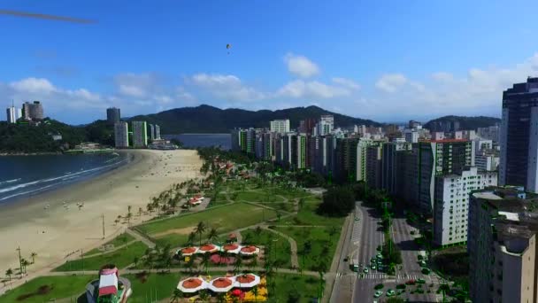 San Vicente Brasil Hermosa Playa — Vídeos de Stock