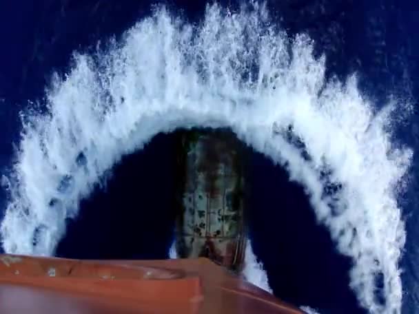 Передова Швидкість Корабля Морської Секції — стокове відео