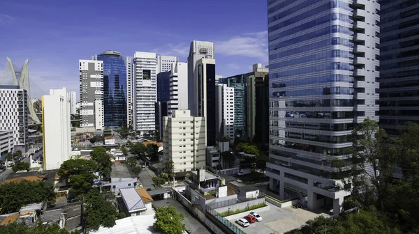 Hermosa Tarde Gran Ciudad Sao Paulo Brasil — Foto de Stock