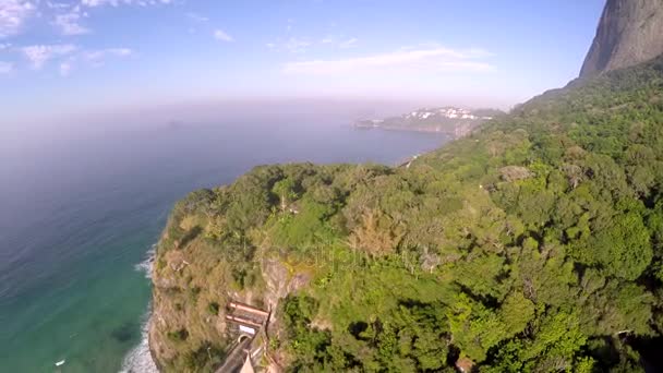 Strand Van Sao Conrado Rio Janeiro Brazilië — Stockvideo