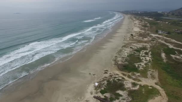 Wspaniałej Plaży Santa Catarina Brazylia — Wideo stockowe