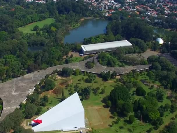 Ibirapuera Park Fundacji Biennale Sao Paulo Sao Paulo Brazylia — Wideo stockowe