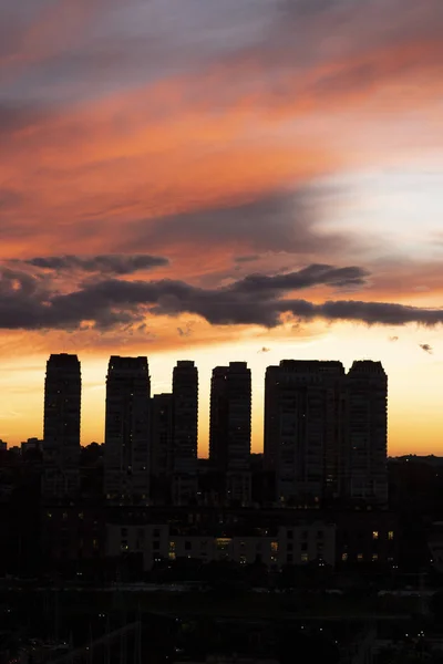 Bellissimo Tramonto Sao Paulo Skyline Brasile Sud America — Foto Stock