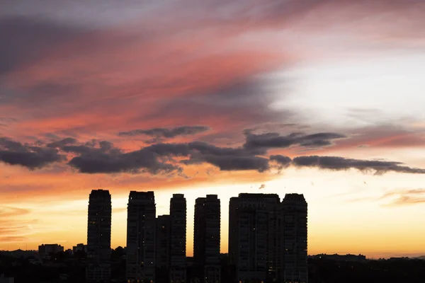 Закат Небесной Сотни Сан Паулу Бразилия Южная Америка — стоковое фото