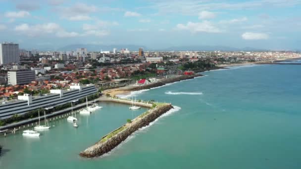 Miasto Turystyki Miasto Fortaleza Stan Ceara Brazylia Ameryka Południowa — Wideo stockowe