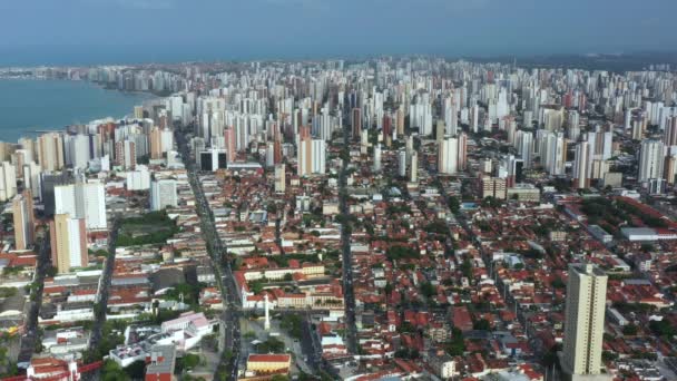 Τουριστική Πόλη Πόλη Της Fortaleza Πολιτεία Της Ceara Βραζιλία Νότια — Αρχείο Βίντεο