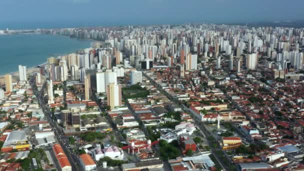 Città Turistica Città Fortaleza Stato Ceara Brasile Sud America — Video Stock