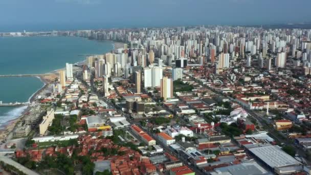 Ciudad Turística Ciudad Fortaleza Estado Ceara Brasil América Del Sur — Vídeo de stock