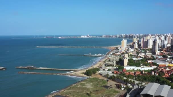 Turiststad Staden Fortaleza Delstaten Ceara Brasilien Sydamerika — Stockvideo