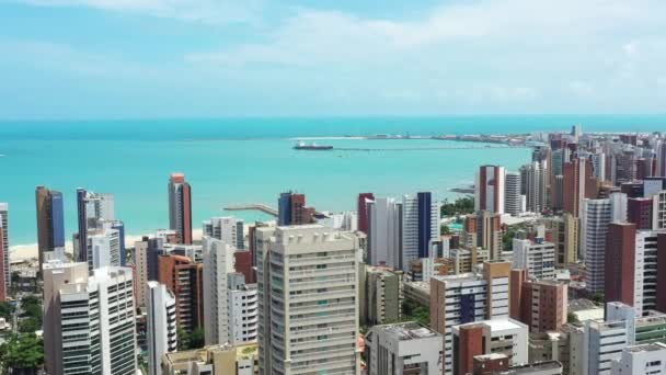 Město Cestovního Ruchu Město Fortaleza Stát Ceara Brazílie Jižní Amerika — Stock video