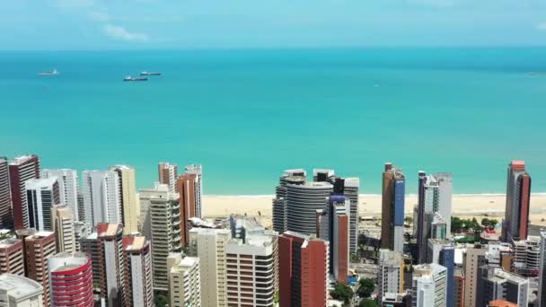 観光都市 フォルタレザ市 ブラジル 南アメリカ — ストック動画