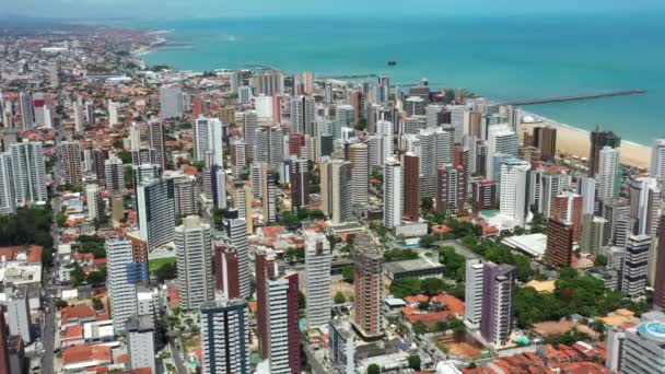 Город Туризма Город Форталеза Штат Сеара Бразилия Южная Америка — стоковое видео