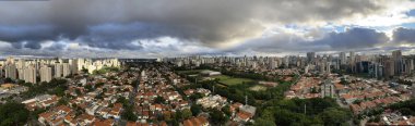 Sao Paulo, Brezilya, Güney Amerika 'nın panoramik manzarası. 