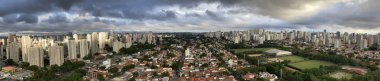 Sao Paulo, Brezilya, Güney Amerika 'nın panoramik manzarası. 