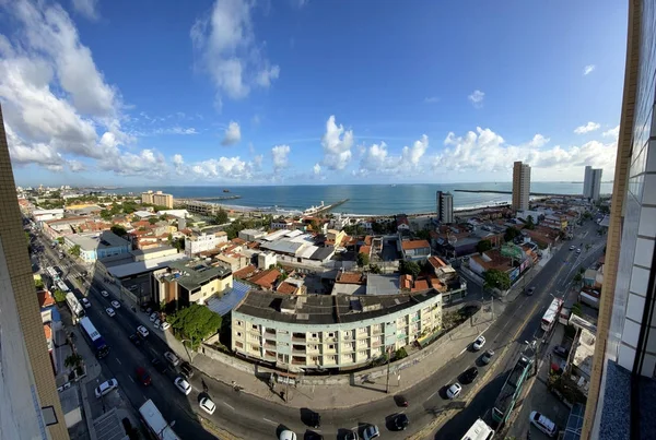 Vista Panorâmica Belas Cidades Fortaleza Ceará Brasil América Sul — Fotografia de Stock