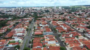 Brezilya 'nın küçük şehirleri. Botucatu şehri, Jardim Paraiso bölgesi, Vila Carmelo, Sao Paulo eyaleti, Brezilya Güney Amerika.