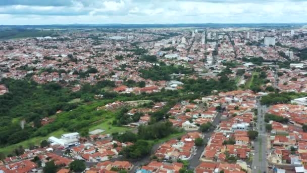 Piccole Città Del Brasile Città Botucatu Distretto Jardim Paraiso Vila — Video Stock