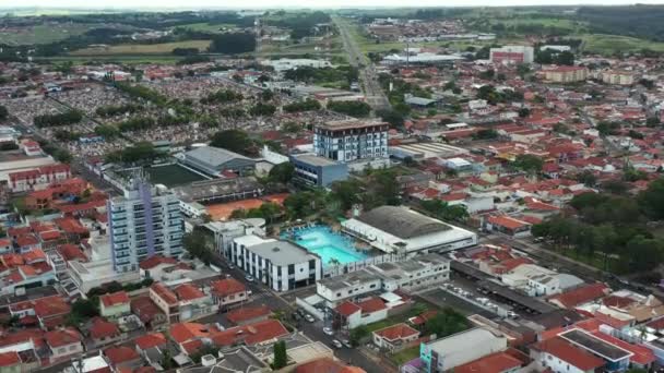 Piccole Città Del Sud America Città Botucatu Distretto Vila Rodrigues — Video Stock