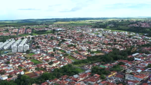 Piccole Città Del Sud America Città Botucatu Distretto Vila Rodrigues — Video Stock