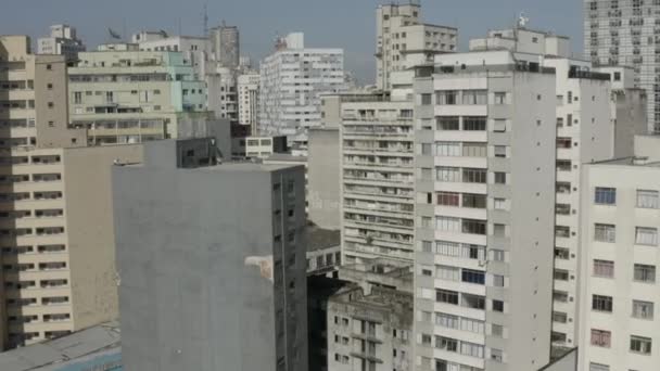 Panoramautsikt Över Staden Sao Paulo Brasilien Sydamerika — Stockvideo