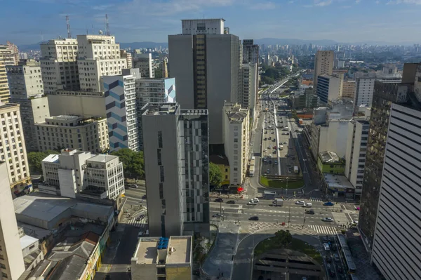 Grandes Cidades Grandes Edifícios Grandes Avenidas São Paulo Brasil — Fotografia de Stock