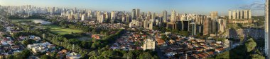 Sao Paulo, Brezilya, Güney Amerika 'nın panoramik manzarası. 