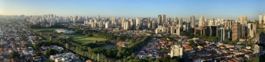 Sao Paulo, Brezilya, Güney Amerika 'nın panoramik manzarası. 