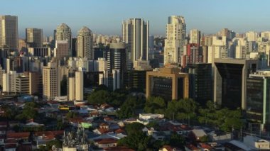 Sao Paulo, Brezilya, Güney Amerika 'nın panoramik manzarası. 