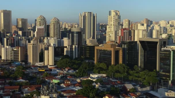 Panoramiczny Widok Miasto Sao Paulo Brazylia Ameryka Południowa — Wideo stockowe