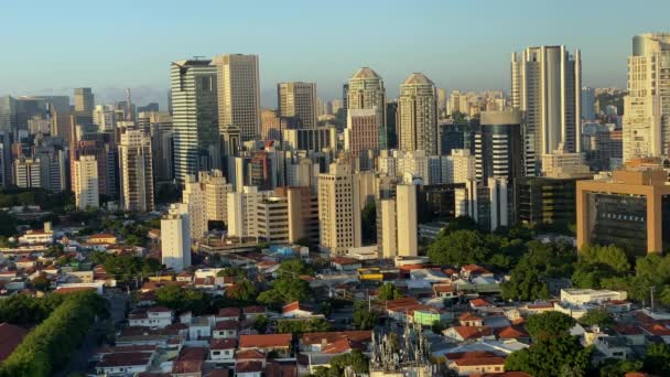 Sao Paulo Brezilya Güney Amerika Nın Panoramik Manzarası — Stok video