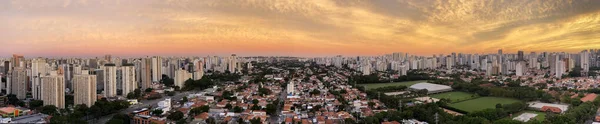 Panorámás Kilátás Gyönyörű Városokra Sao Paulo Város Brazília Dél Amerika — Stock Fotó