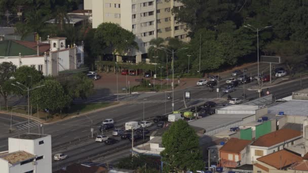 Розбиваючи Карантин Містах Коронавірус Сан Паулу Бразилія — стокове відео