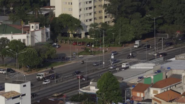 Quarantäne Städten Durchbrechen Coronavirus Stadt Sao Paulo Brasilien Südamerika — Stockvideo