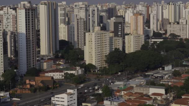 都市で隔離を破る コロナウイルス ブラジル サンパウロ市 South America — ストック動画