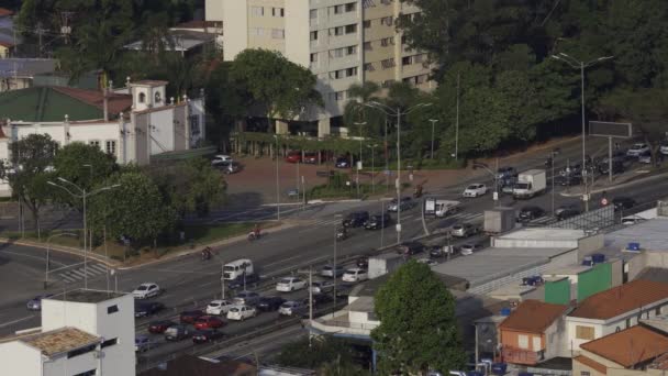 Розбиваючи Карантин Містах Коронавірус Сан Паулу Бразилія — стокове відео
