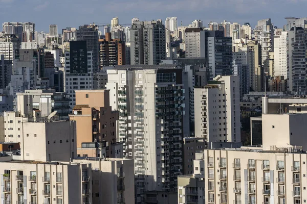 Cidade Grande Edifício Céu Azul — Fotografia de Stock