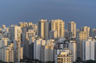 Sao Paulo, Brezilya, Güney Amerika 'nın panoramik manzarası. 
