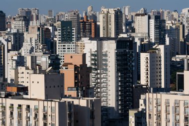 Sao Paulo, Brezilya, Güney Amerika 'nın panoramik manzarası. 