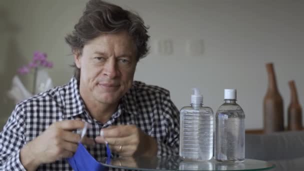 Αλκοόλ Πλύνε Χέρια Σου Covid Coronavirus — Αρχείο Βίντεο