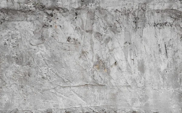 Texture de vieux mur en béton pour l'arrière-plan. Fond mural en béton blanc avec des fissures nad trous . — Photo