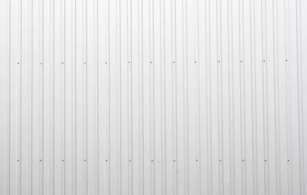 Weiße Wellblech Textur Oberfläche der Wand. galvanisieren Stahl Hintergrund. — Stockfoto