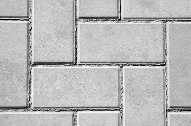 Bir doku olarak yolun beton kaldırımı.