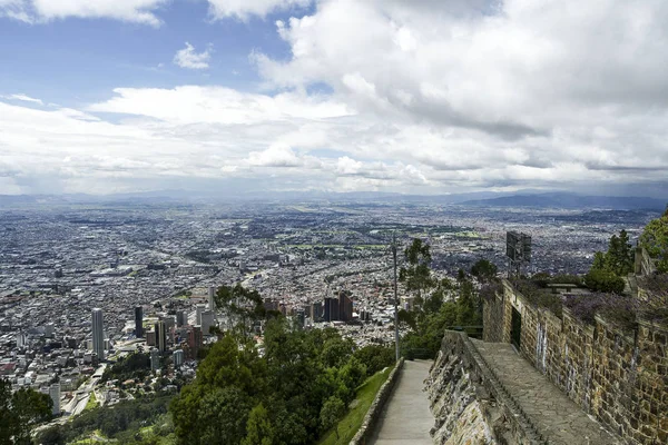 Vista Ciudad Desde Colina Monserrate Bogotá — Foto de Stock