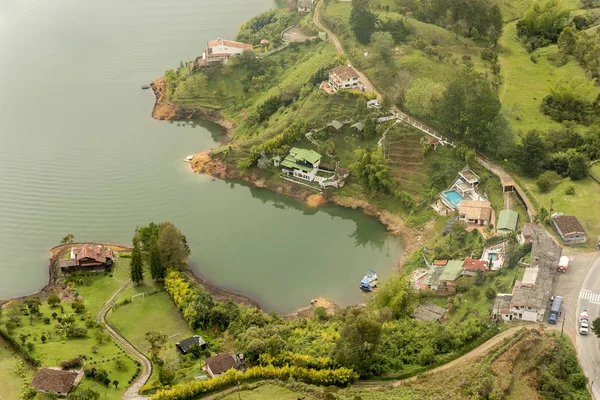 Vue Sur Réservoir Guatape Depuis Penol Rock — Photo