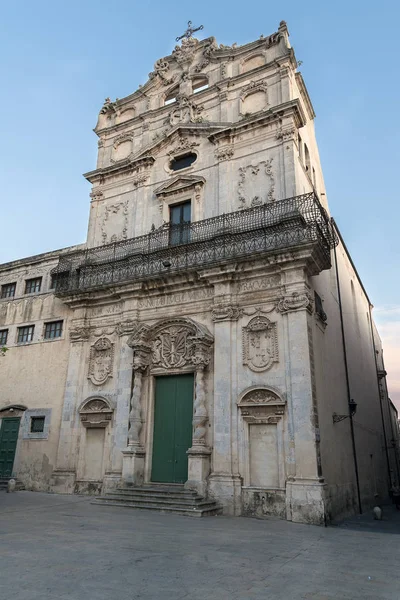 Facciata Della Chiesa Santa Lucia Alla Badia Siracusa — Foto Stock
