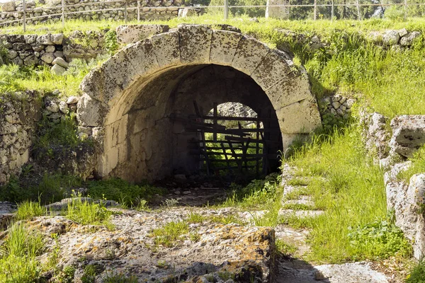 Rovine Dell Anfiteatro Romano Siracusa — Foto Stock