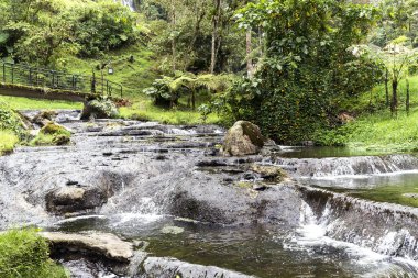 Risaralda, Kolombiya 'daki Santa Rosa de Cabal Doğal Manzaraları.