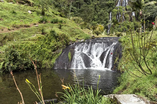 Cascades Termales Santa Rosa Cabal Risaralda Colombia — стокове фото