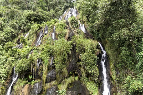 Cascatas Termales Santa Rosa Cabal Risaralda Colômbia — Fotografia de Stock